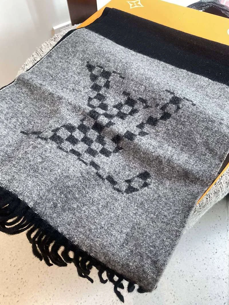 超希少!ルイヴィトン メンズ コピー カシミヤ タッセル マフラ M77037