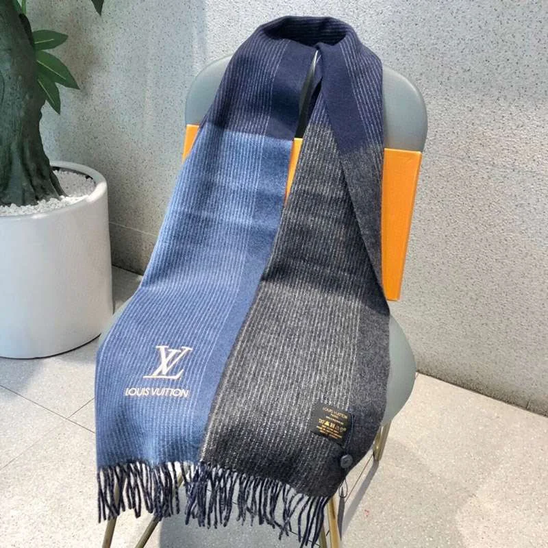 ☆超人気☆ルイヴィトン 偽物カシミヤ タッセル マフラ vua50580