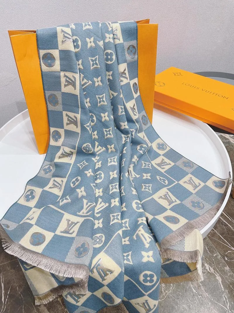 注目商品【ルイヴィトン】エシャルプ・モノグラム コピーストライプス マフラー vuk51361