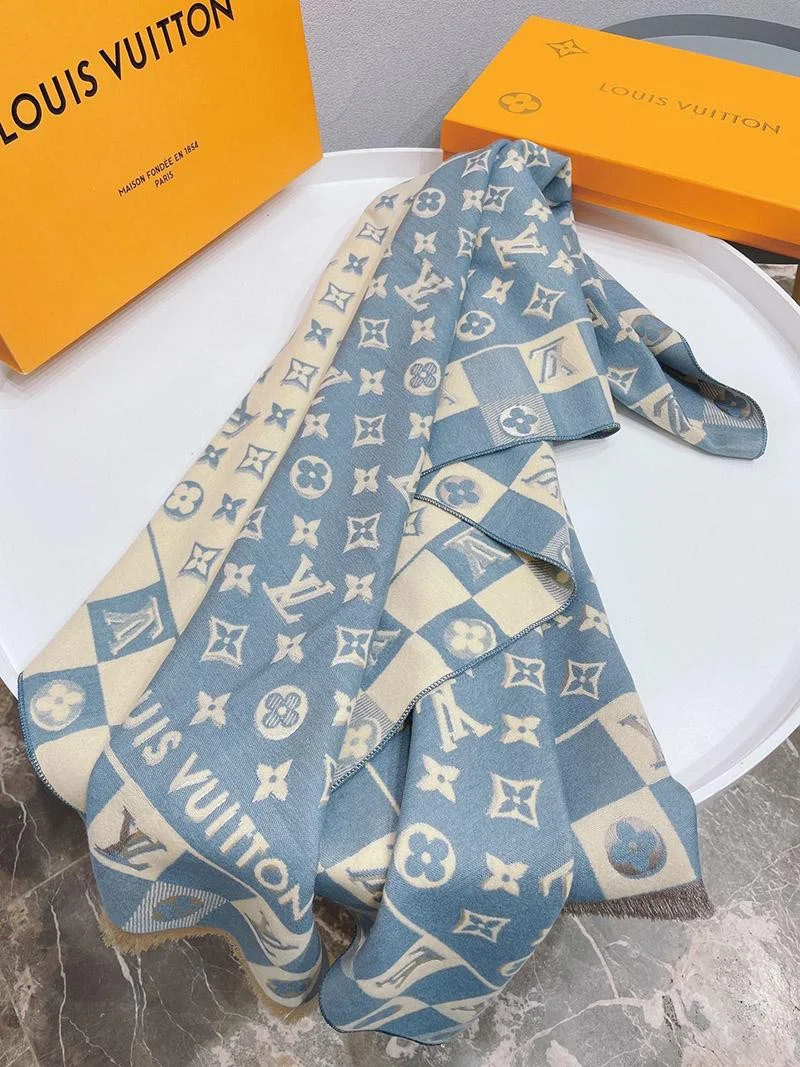 注目商品【ルイヴィトン】エシャルプ・モノグラム コピーストライプス マフラー vuk51361