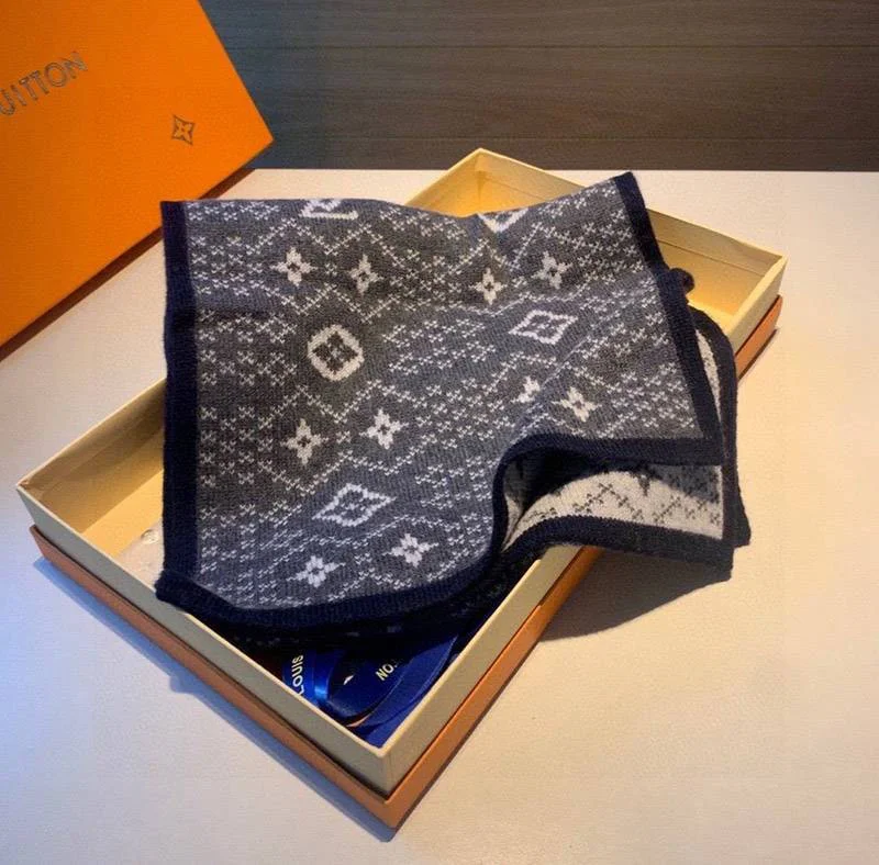 超人気 ルイヴィトン カシミヤ ニット マフラ 偽物N級品 vuz34507