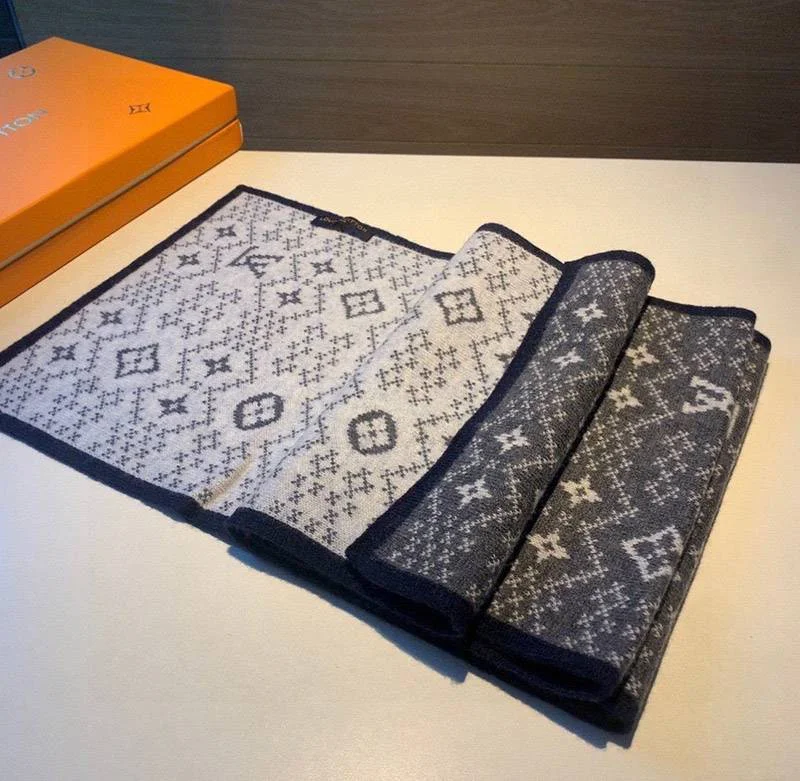 超人気 ルイヴィトン カシミヤ ニット マフラ 偽物N級品 vuz34507