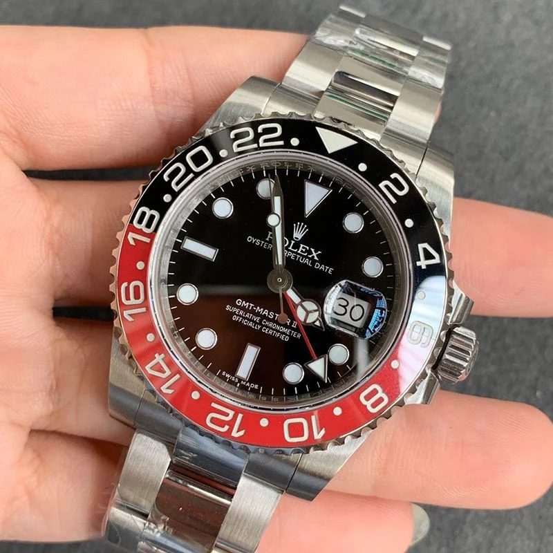新作ロレックス GMTマスター2 偽物 腕時計 自動巻き メンズ ブラック 40mm 116710BLNR
