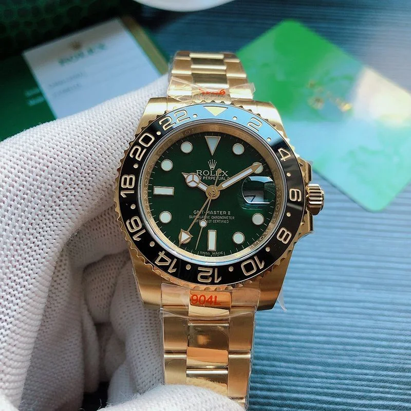 ロレックス GMTマスター2 コピー 時計 自動巻き メンズ グリーン 40.0mm 116718LN