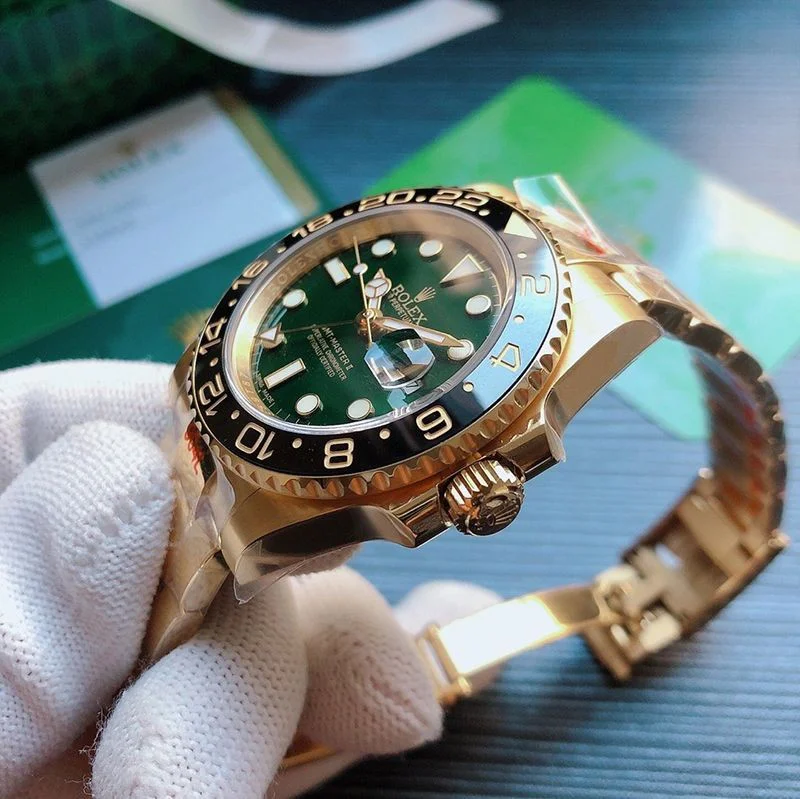 ロレックス GMTマスター2 コピー 時計 自動巻き メンズ グリーン 40.0mm 116718LN