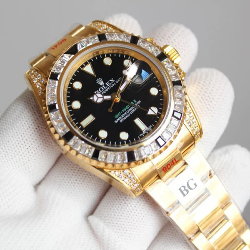 新作 Rolex ロレックス時計スーパーコピー GMTマスター2 自動巻き メンズ ブラック 116758SANR