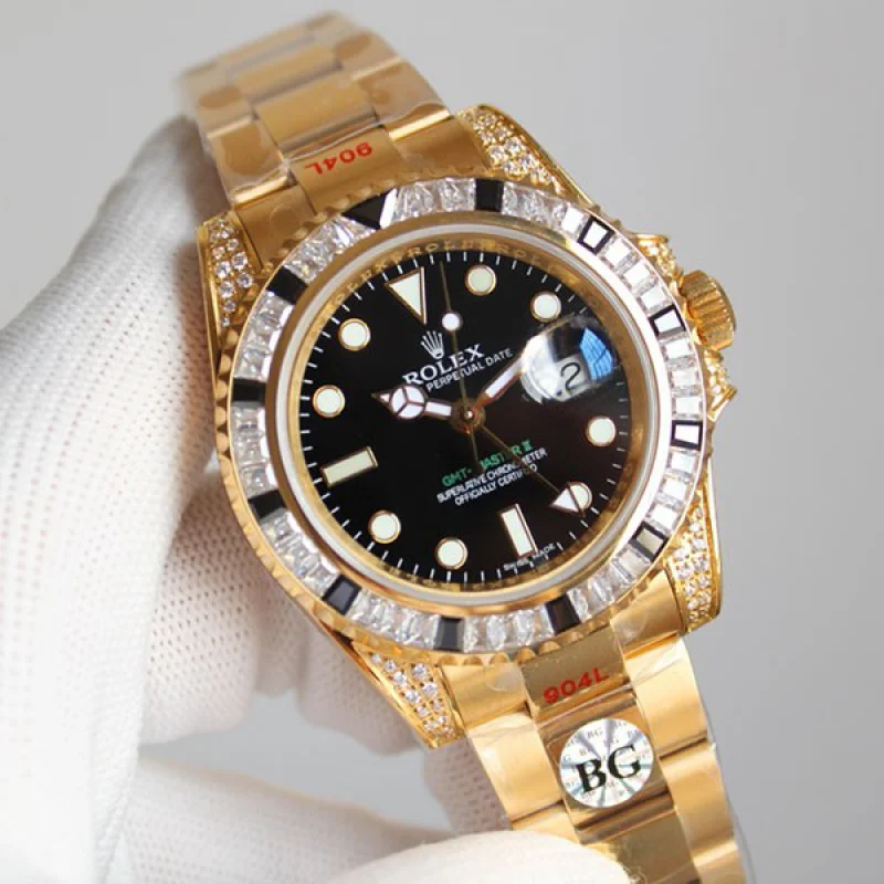 新作 Rolex ロレックス時計スーパーコピー GMTマスター2 自動巻き メンズ ブラック 116758SANR