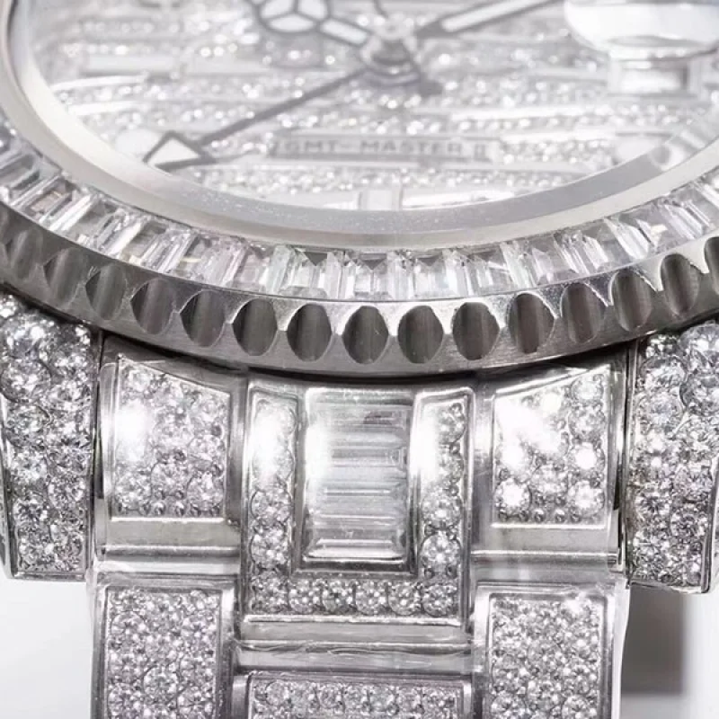 新作 Rolex ロレックス GMTマスター2 コピー 時計 自動巻き メンズ シルバー 116769TBR