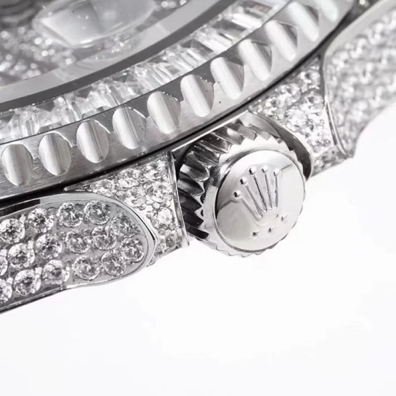 新作 Rolex ロレックス GMTマスター2 コピー 時計 自動巻き メンズ シルバー 116769TBR