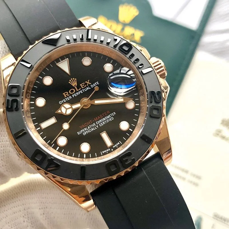 ロレックス ヨットマスター スーパーコピー 腕時計 37mm ブラック268655