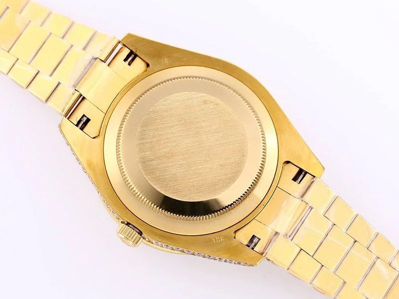 ROLEX ロレックス 偽物時計 デイデイト 39MM メンズ シャンパン 全面ダイヤド roh66055