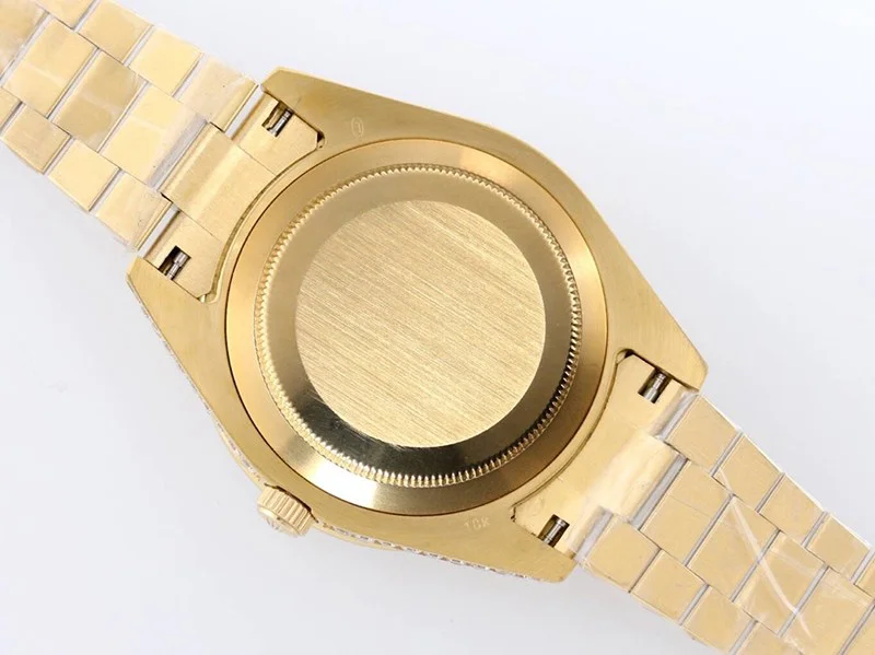 ROLEX ロレックス 偽物 時計 デイデイト 39MM メンズ シャンパン 全面ダイヤド rok65826