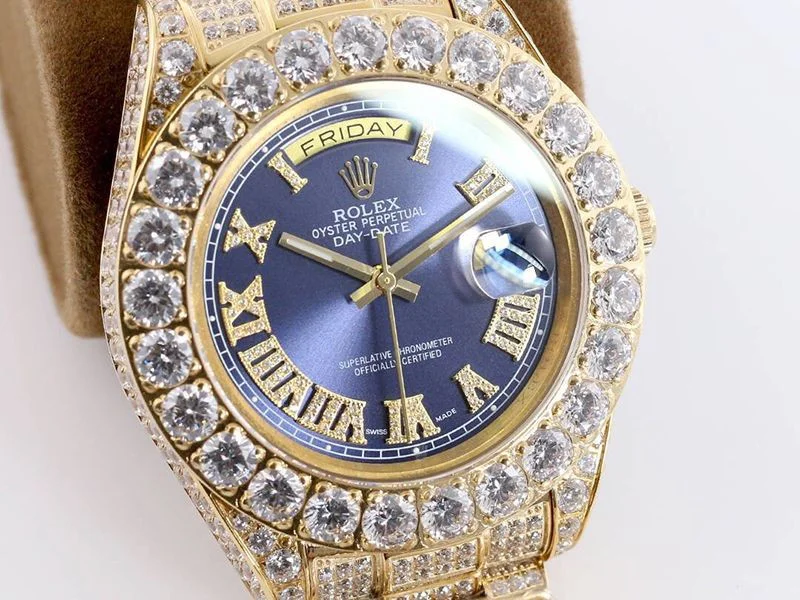 ロレックス ROLEX スーパーコピー 腕時計 デイデイト 39MM メンズ パープル ダイヤモンドベゼル roo45419