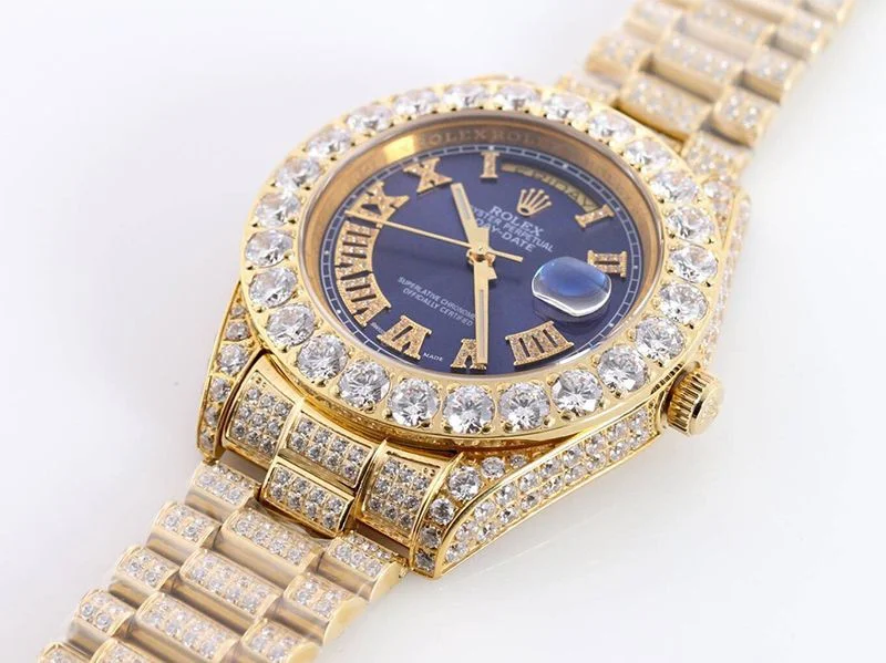 ロレックス ROLEX スーパーコピー 腕時計 デイデイト 39MM メンズ パープル ダイヤモンドベゼル roo45419