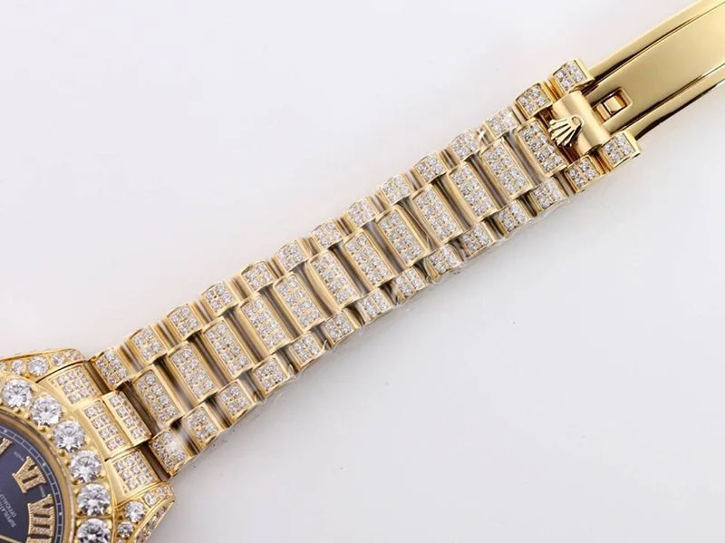 ロレックス ROLEX スーパーコピー 腕時計 デイデイト 39MM メンズ パープル ダイヤモンドベゼル roo45419