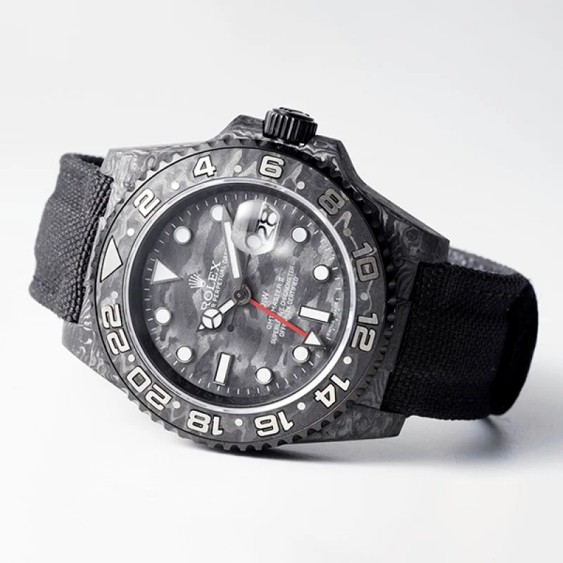 Rolex ロレックス DiW 偽物 カーボン GMTマスター Ⅱ 腕時計"ALL CARBON BLACK" ror37745