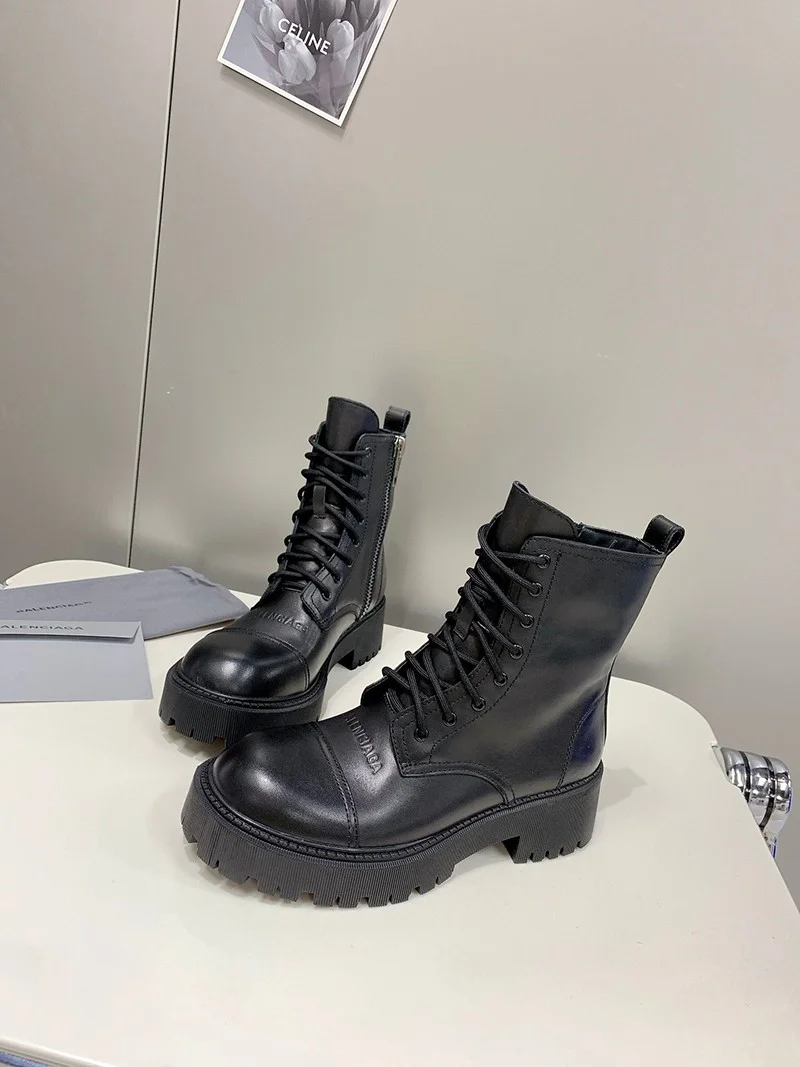 ●送料込●バレンシアガ 革靴 コピー●TRACTOR 65MM レースアップダービー bah92312