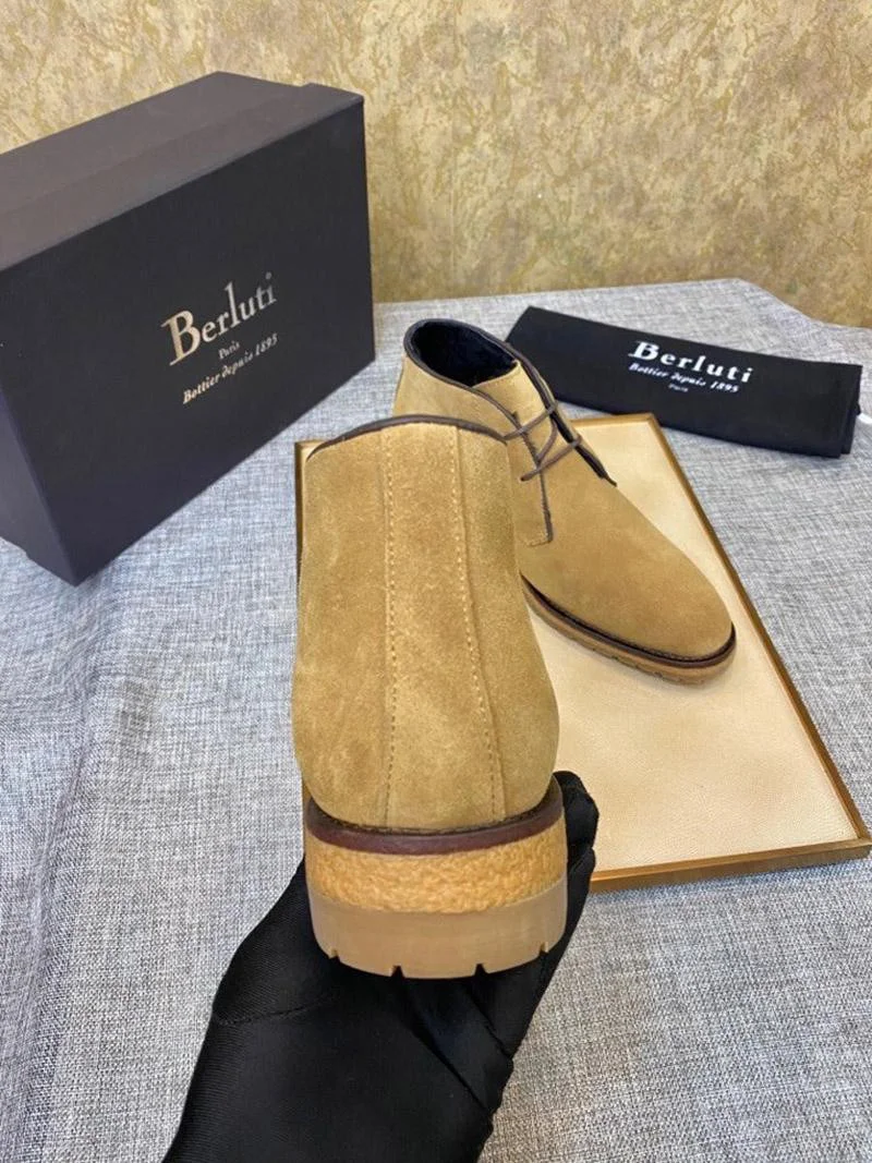 大人気!21AW★ベルルッティ★ クラシック チェルシーブーツ偽物 bej37672