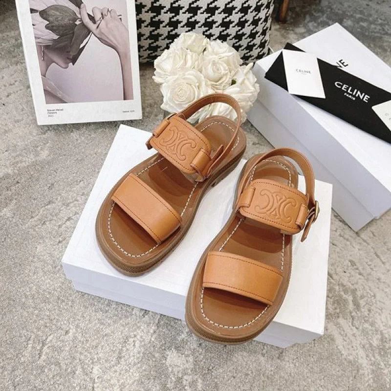 日本未入荷【セリーヌ 偽物】CLEA TRIOMPHE クレア トリオンフサンダル 345623023C04LU