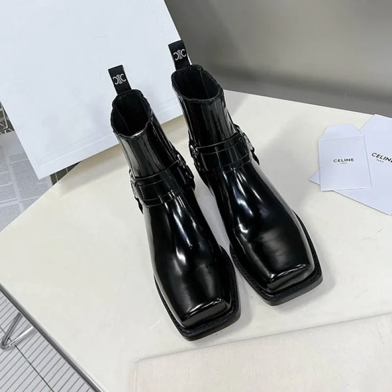 セリーヌ アイスカーフスキンのバイカーチェルシーブーツ コピー 345873622C38NO