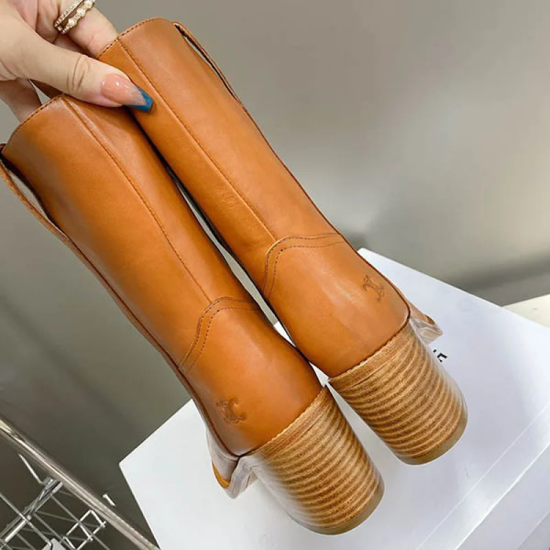 すぐ届 セリーヌ ロゴエンボ コンデ ミドルブーツ コピー 349113492C