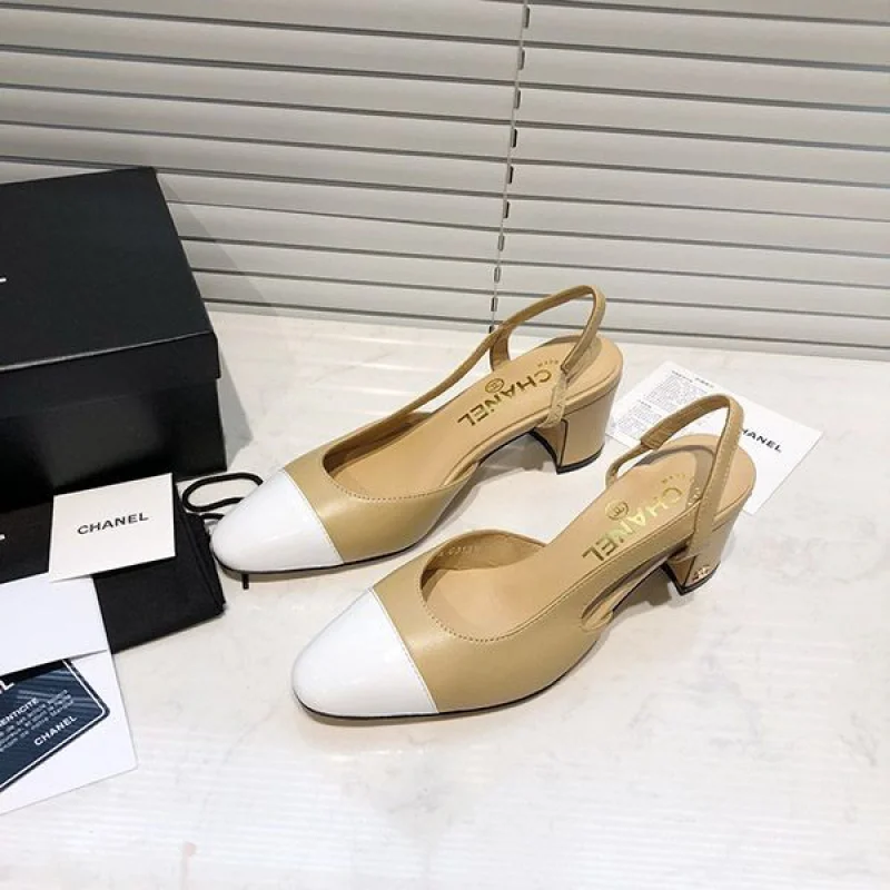稀少シャネル スリングバック シューズ 偽物 sha21135