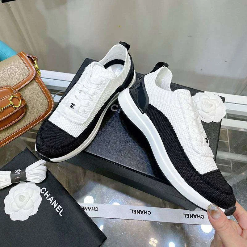日本未入荷シャネル コピー CC ロゴ ニット スニーカー shc67497
