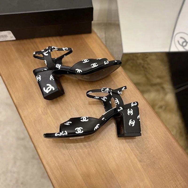 最安値挑戦シャネルブランド サンダル 偽物 プリント ラムスキン she89065