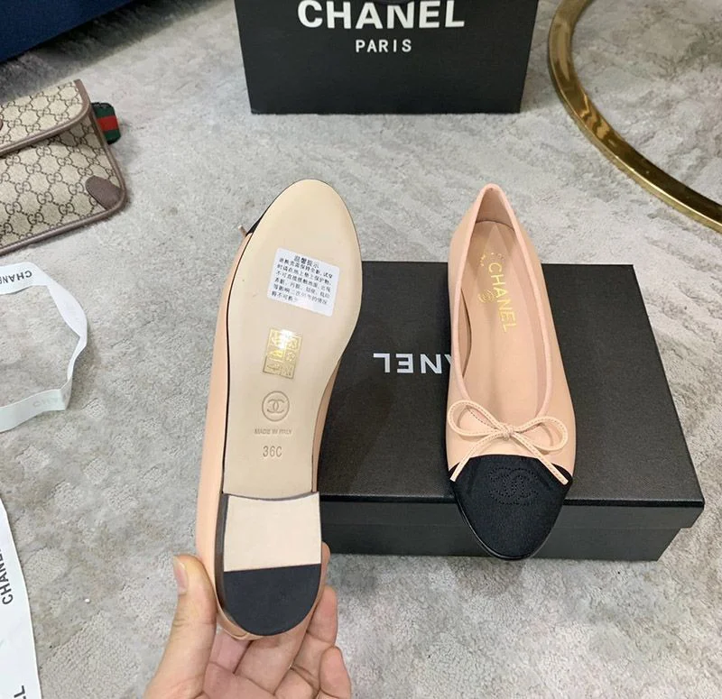 人気 シャネル♪上品バイカラーバレリーナ 偽物 shi88029