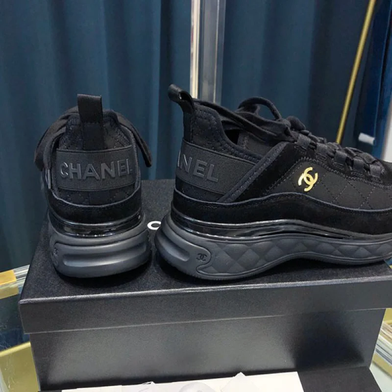 稀少シャネル スエード ベルベッド スニーカー コピー shl13529