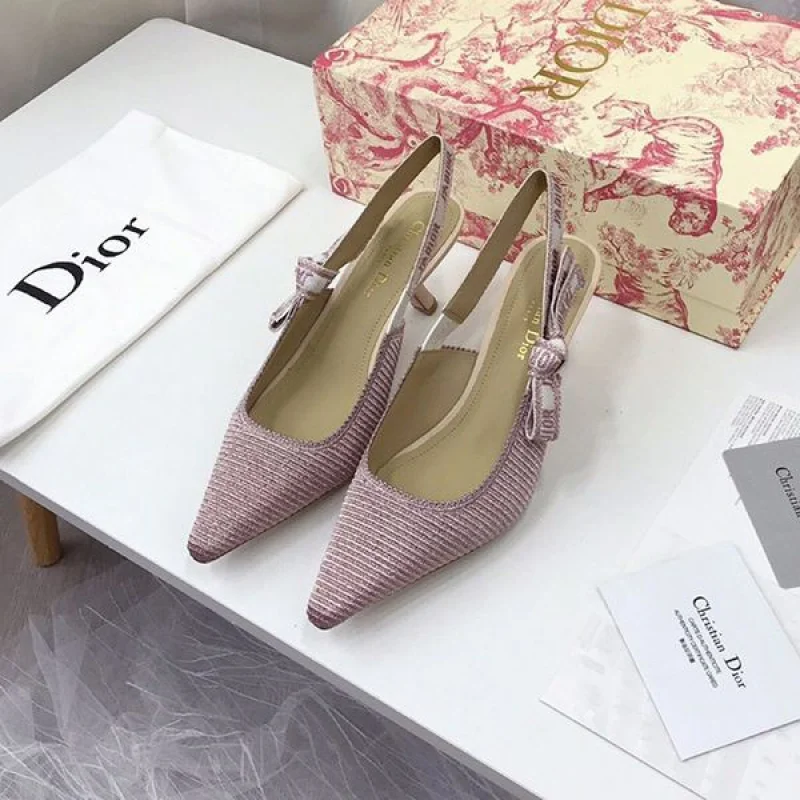 【使い勝手抜群】ディオール コピー スリングバックパンプス★テクニカルファブリック det82267