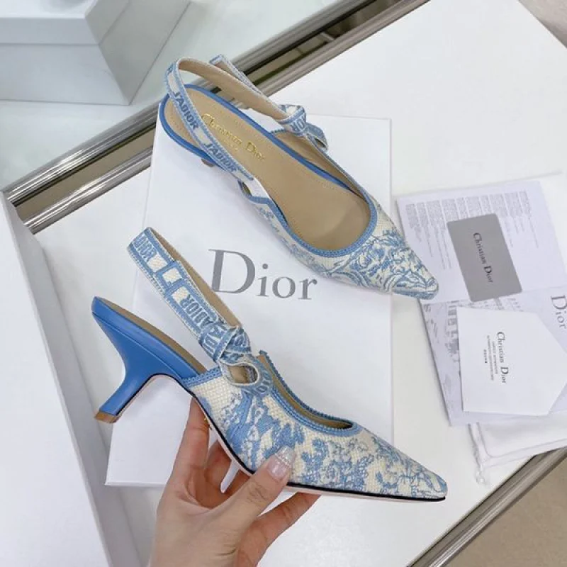 入手困難ディオール スリングバックパンプス★テクニカルファブリック 偽物 det15963