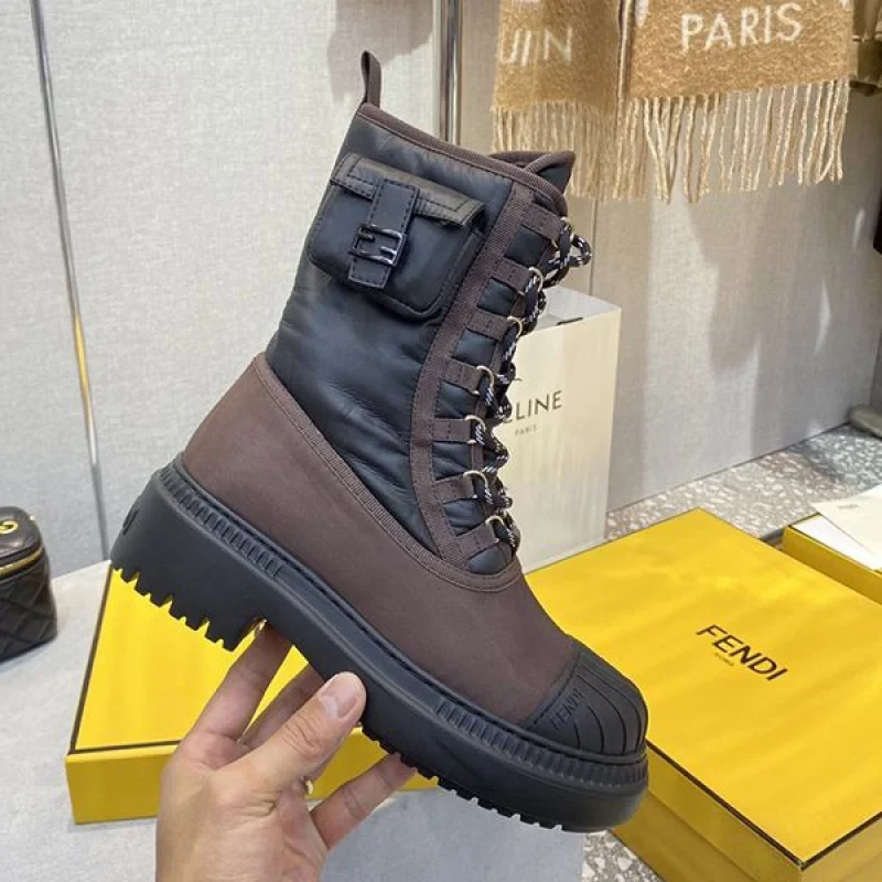 大人気！フェンディ 偽物 Ankle Boots アンクル バイカー ブーツ feg77103