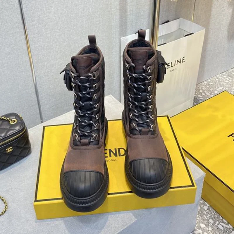 大人気！フェンディ 偽物 Ankle Boots アンクル バイカー ブーツ feg77103