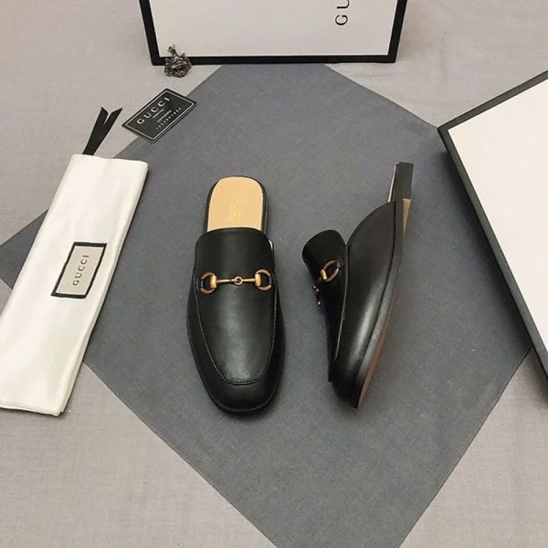 【日本未発売】グッチ プリンスタウン レザー スリッパ コピー guu28404
