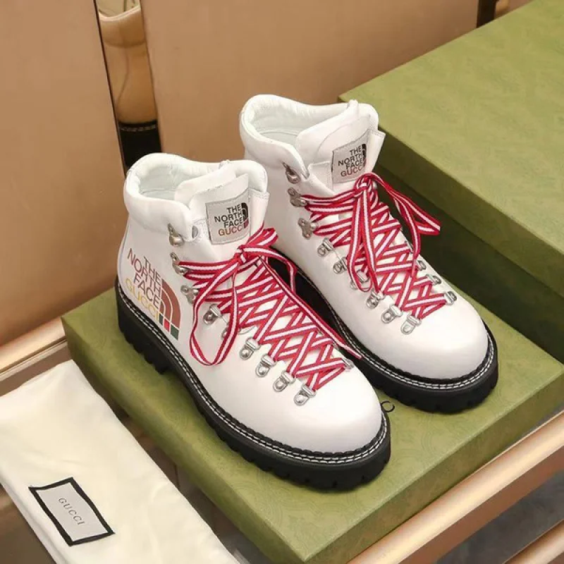 大人気!グッチ ノースフェイス メンズ ショートブーツ コピー guu41161