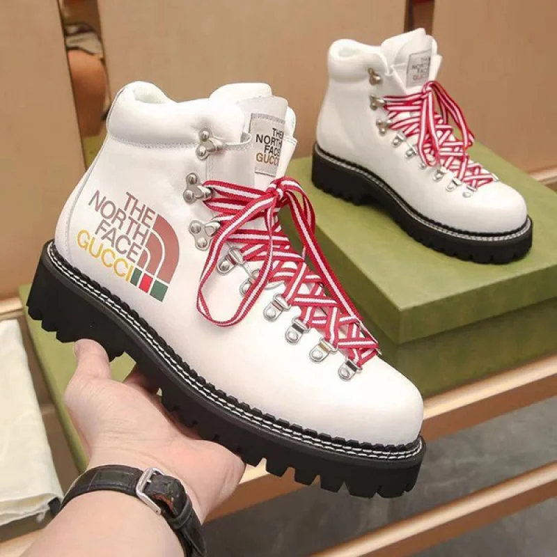 大人気!グッチ ノースフェイス メンズ ショートブーツ コピー guu41161