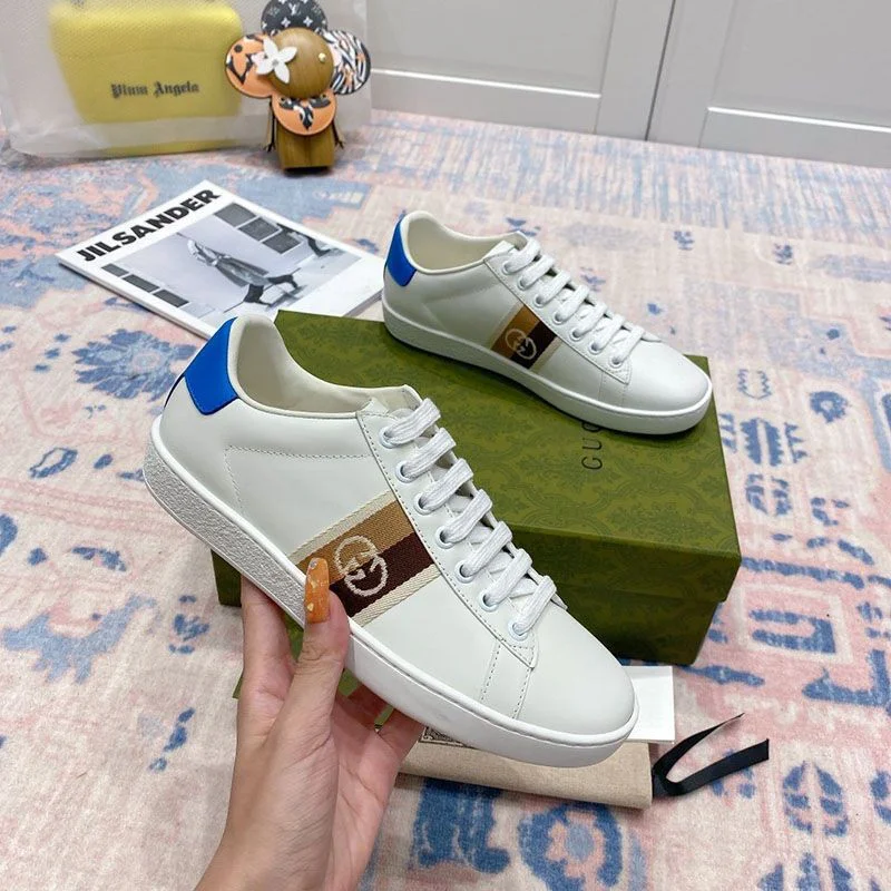 大人気!グッチ エンブロイダリー付き ウィメンズ スニーカー コピー guk44376