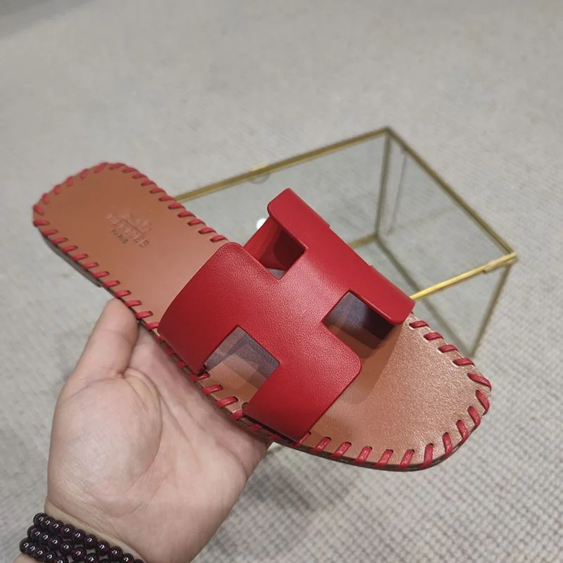 超話題!エルメス Oran sandal コピー オラン レザー&キャンバス サンダル erc54412