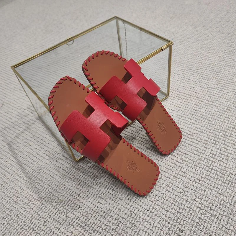 超話題!エルメス Oran sandal コピー オラン レザー&キャンバス サンダル erc54412