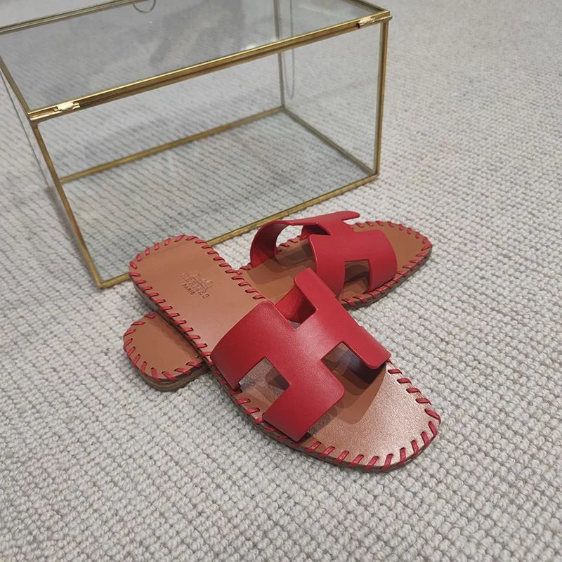 超話題!エルメス Oran sandal コピー オラン レザー&キャンバス サンダル erc54412