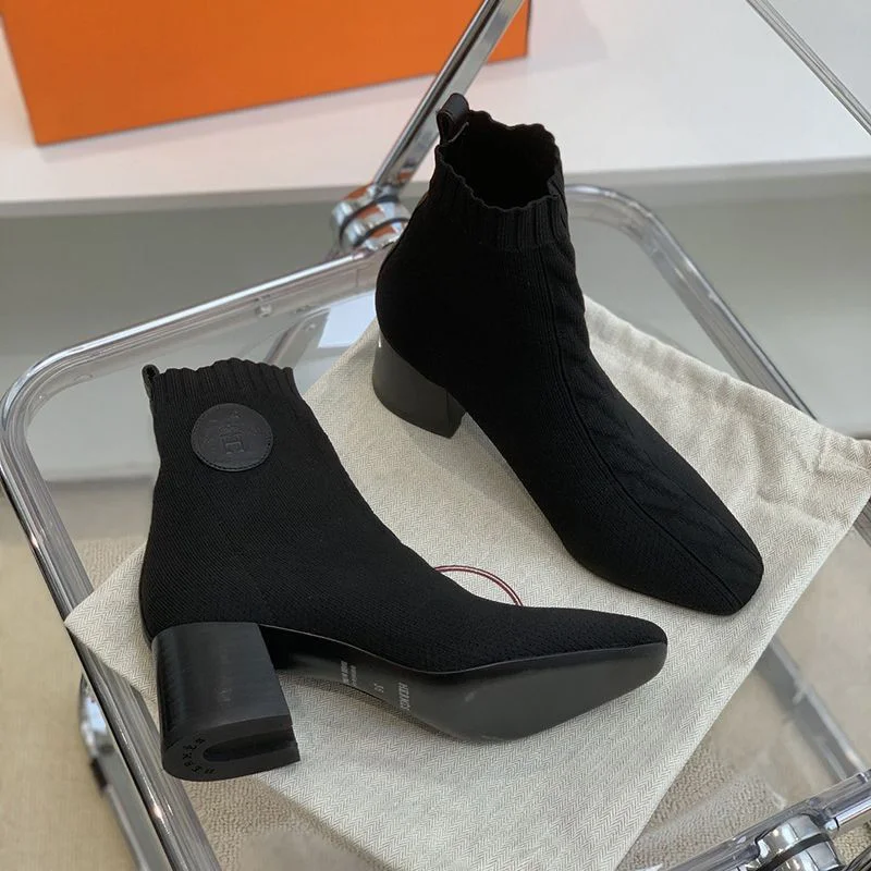 希少色★エルメス パンプス モカシン コピー ドニア70 ロゴ 2色 eri62639