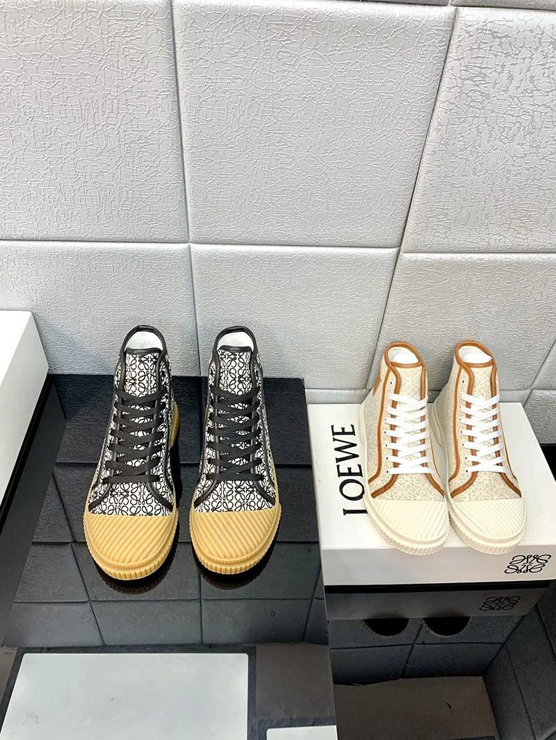 ★ロエベ コピー★アナグラム ハイトップスニーカー キャンバス loo16437