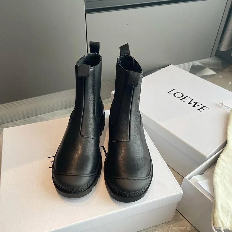 新作 お洒落に♪ ロエベ ブーツ コピー CHELSEA BOOT カーフ サイドゴアブーツ lou35699