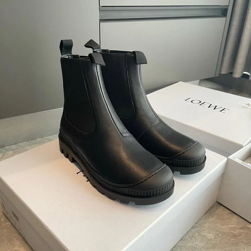 新作 お洒落に♪ ロエベ ブーツ コピー CHELSEA BOOT カーフ サイドゴアブーツ lou35699