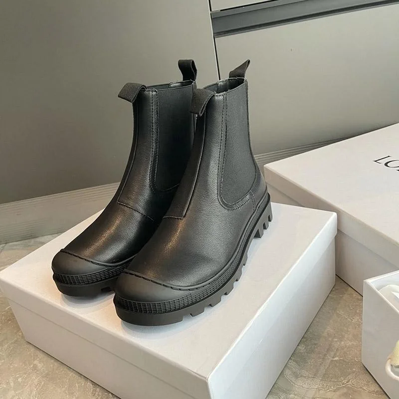 新作 お洒落に♪ ロエベ ブーツ コピー CHELSEA BOOT カーフ サイドゴアブーツ lou35699