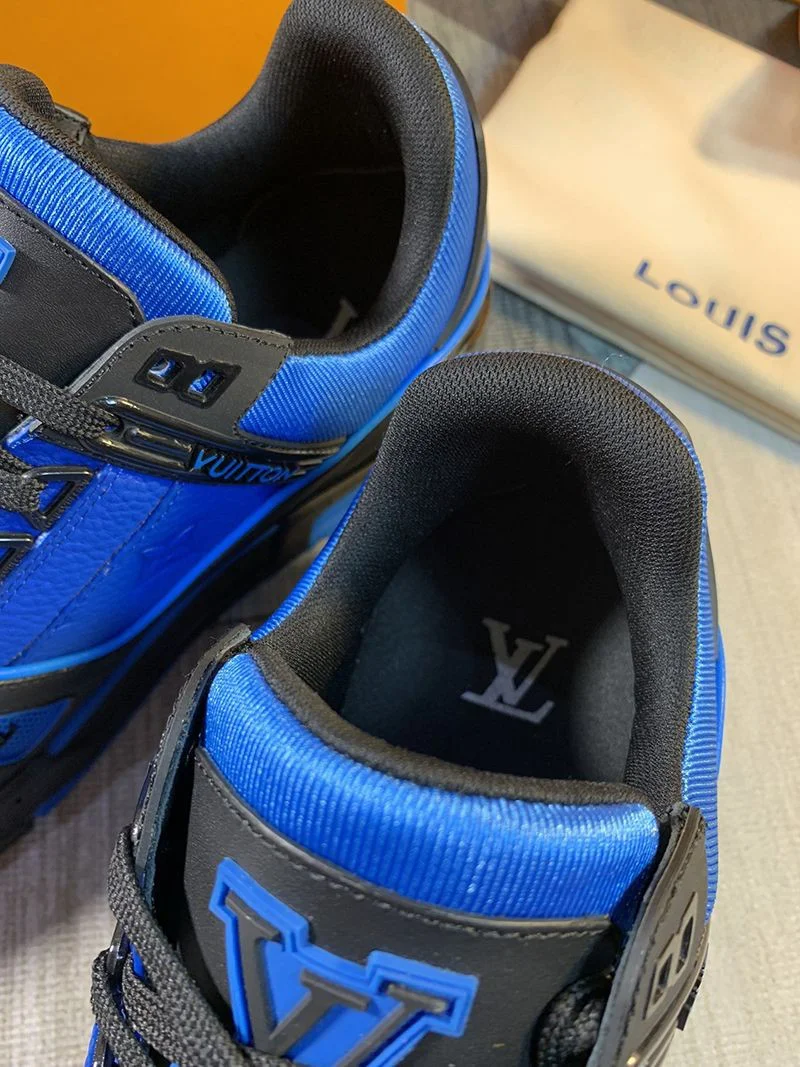 日本先行☆ルイヴィトン LV トレイナーライン コピー スニーカー ブルー 1A8WF5