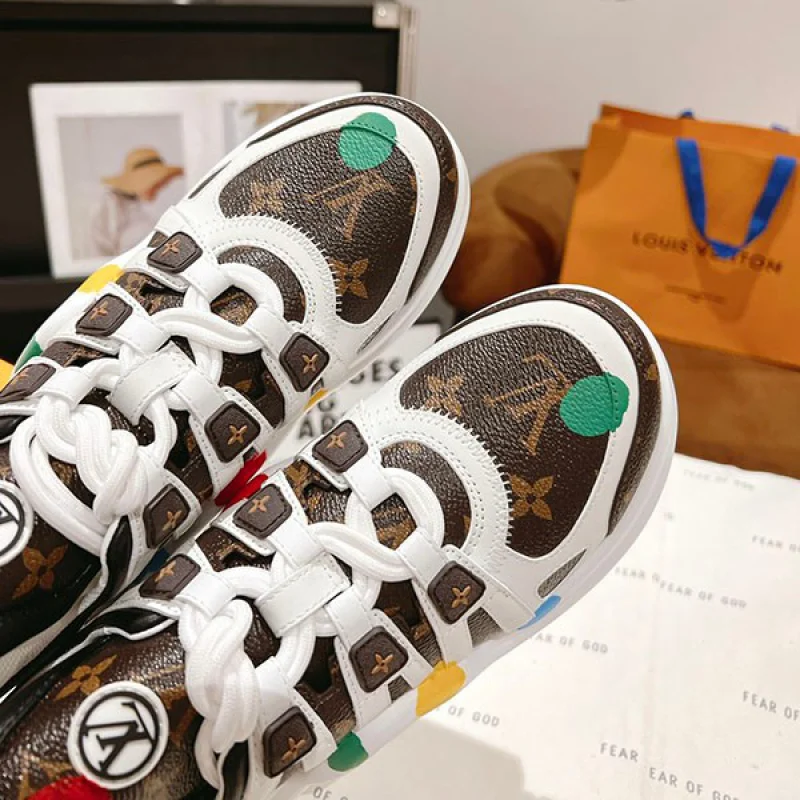 【ルイヴィトン×草間彌生 コピー】LV アークライト・ライン スニーカー 1AB9RC