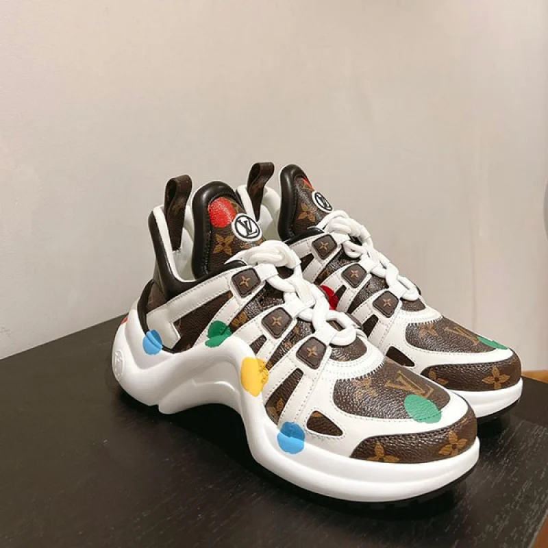 【ルイヴィトン×草間彌生 コピー】LV アークライト・ライン スニーカー 1AB9RC