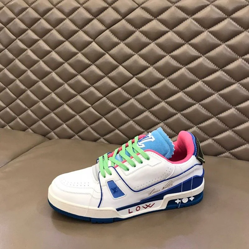 【限定カラー】ルイヴィトン スニーカー 偽物 トレイナー ライン オレンジ vug47624